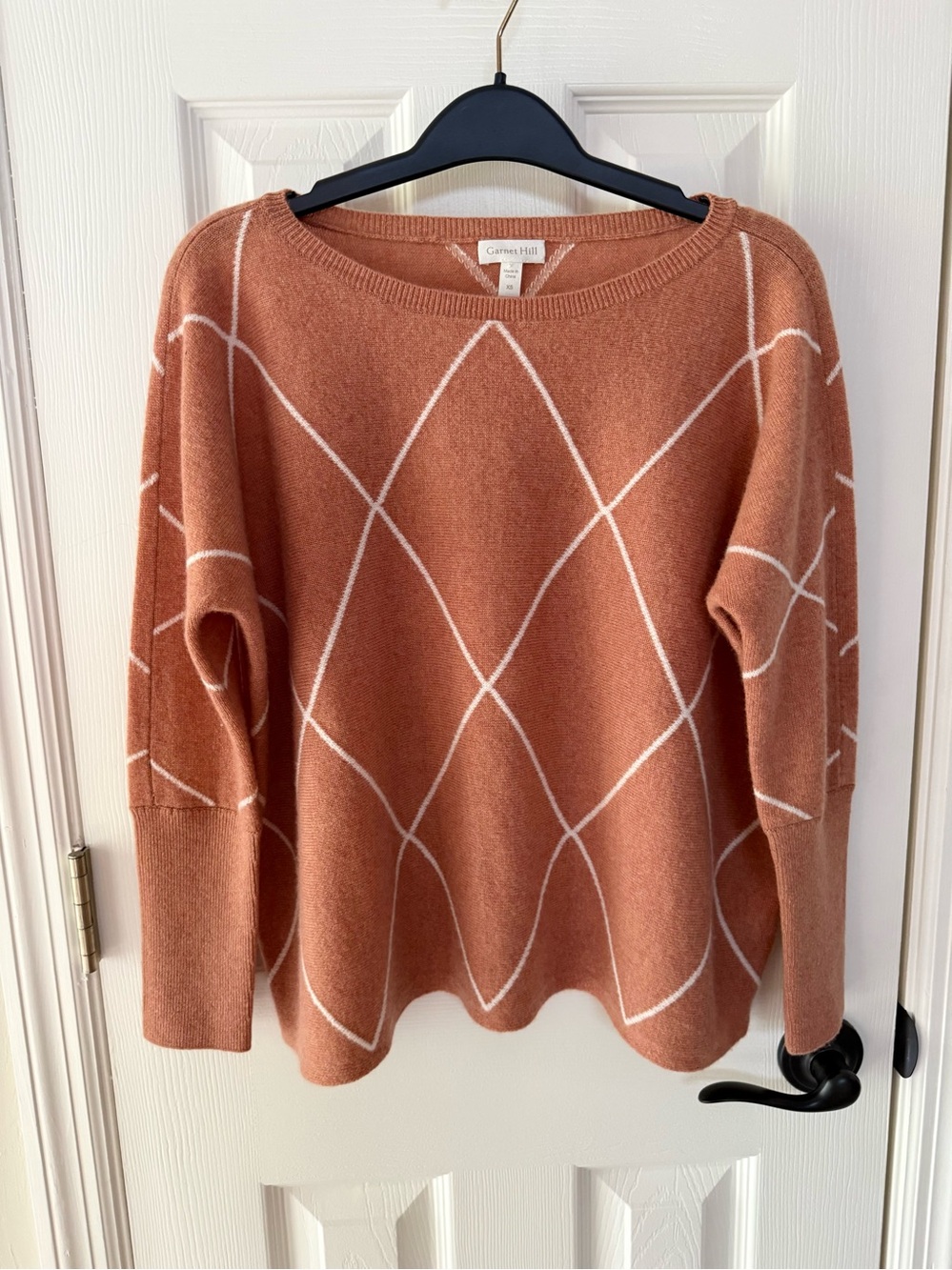 Garnet Hill Essential Cashmere Cropped Oversized Sweater XS